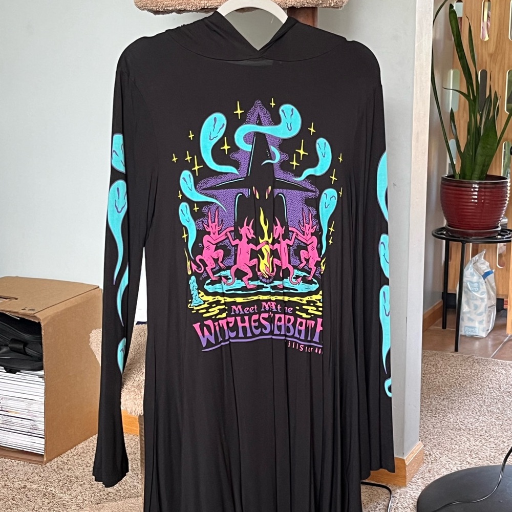 KILLSTAR Sz.L Dark Lady Hooded Dress